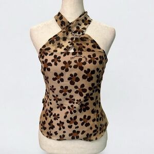 Moschino Silk Halter Top